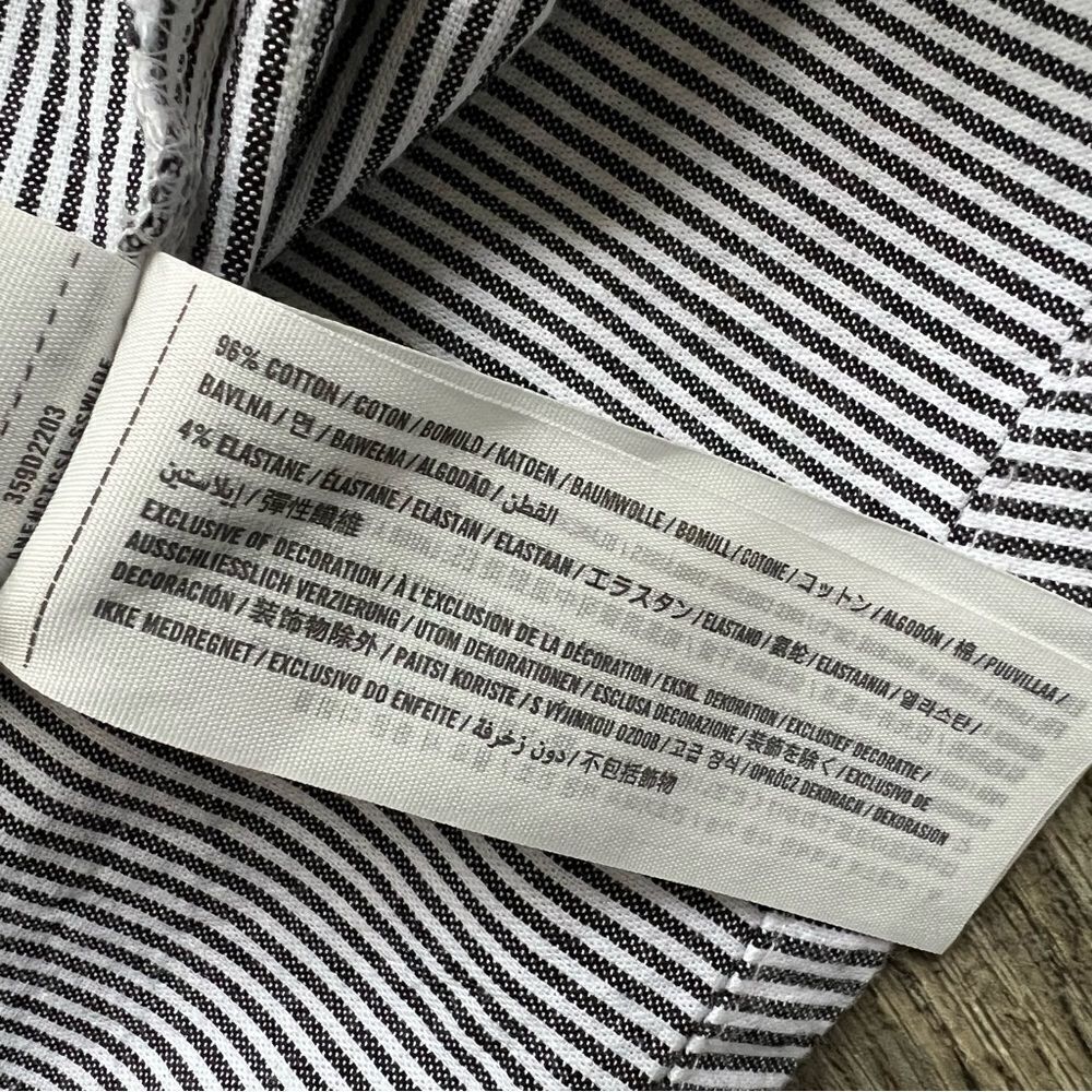 Hollister Pinstripe Button Down Striped Mini Dress Size Small - Picture 15 of 15